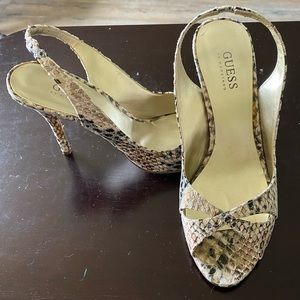 Guess slingback 4” heels